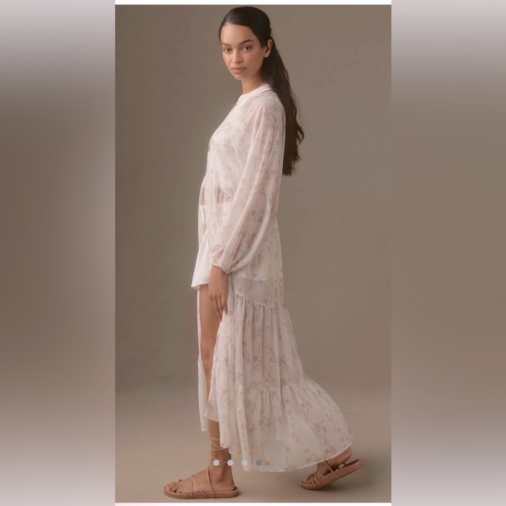 Anthropologie Floral Tiered Duster - NWT